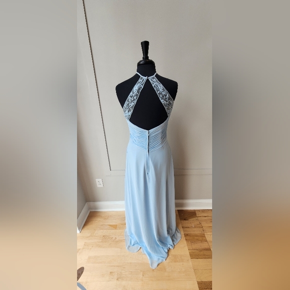 Sky Mori Lee Bridesmaid Dress 21609 Size 8 - Picture 2 of 6